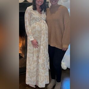 Long sleeve Maternity Dress